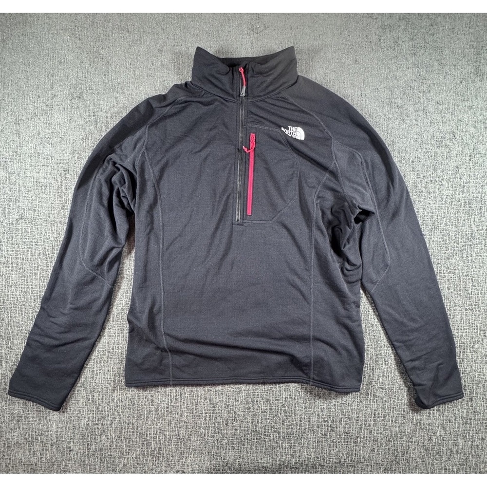 The North Face Men's XL Black 1/2 Zip Fleece Gridlock Pullover Polartec
